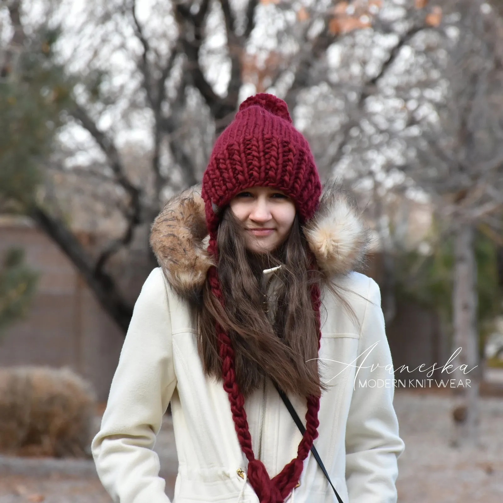 100% Wool Bonnet Style Slouchy Hat