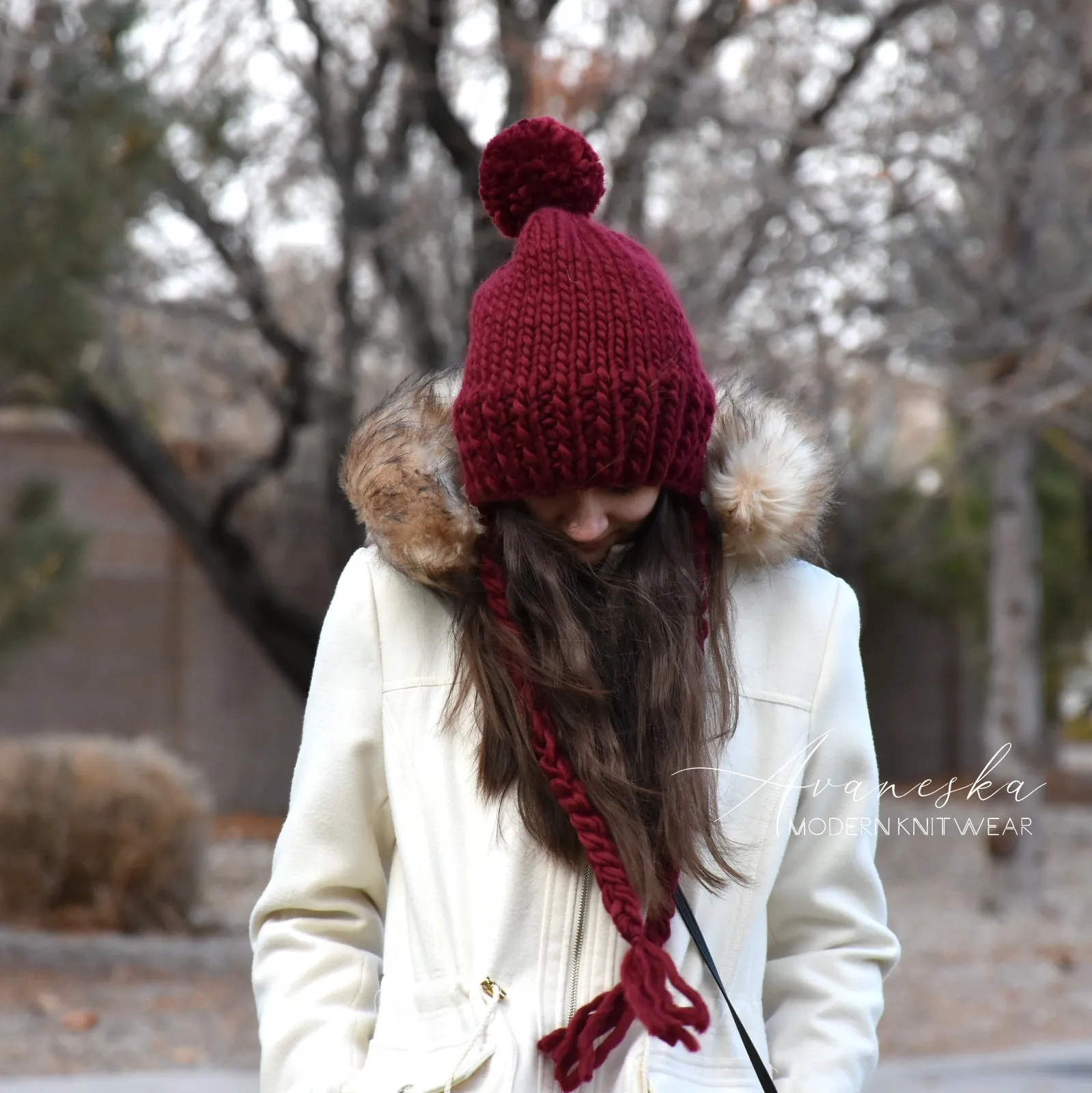 100% Wool Bonnet Style Slouchy Hat