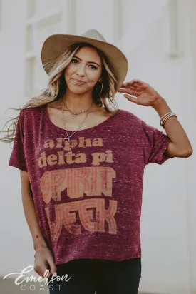 Alpha Delta Pi Spirit Week Slouchy Tee