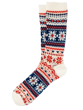 Alpine Snowflake Sock