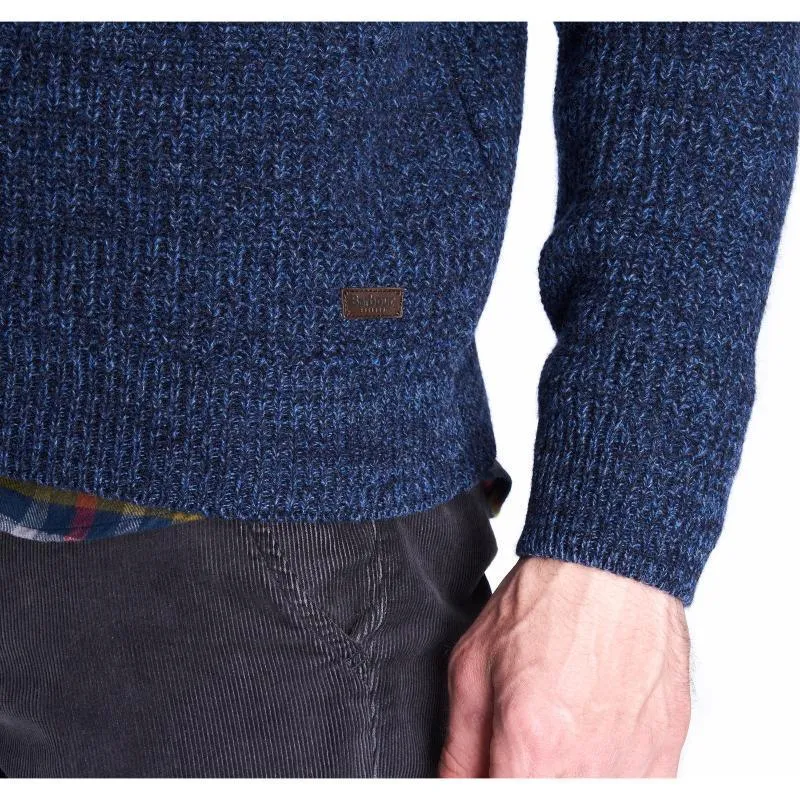 Barbour Horseford Lambswool Crew Neck Mens Jumper - Navy