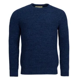 Barbour Horseford Lambswool Crew Neck Mens Jumper - Navy