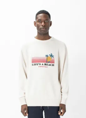 Beach Crew Knit Stone