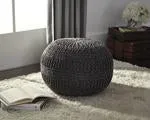 Benedict Charcoal Pouf