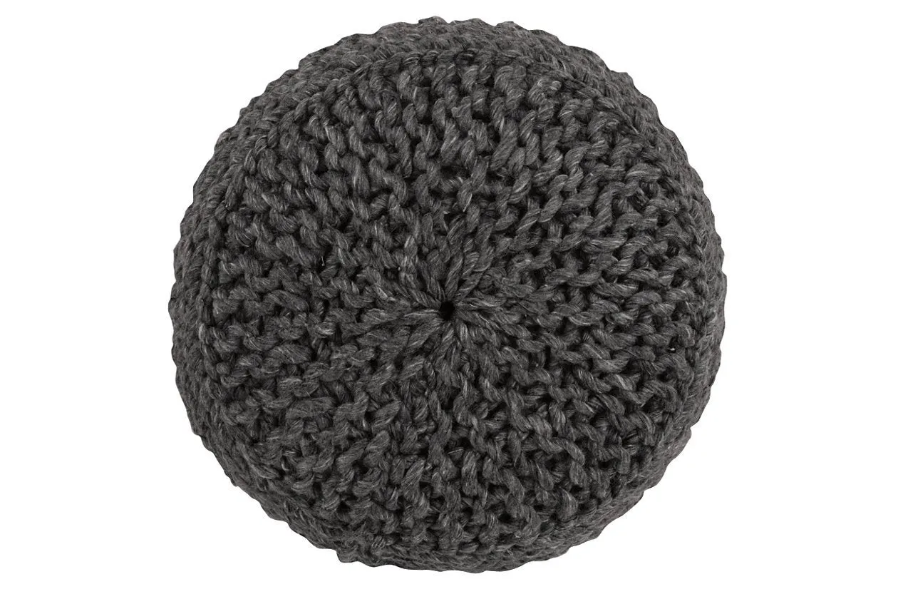 Benedict Charcoal Pouf