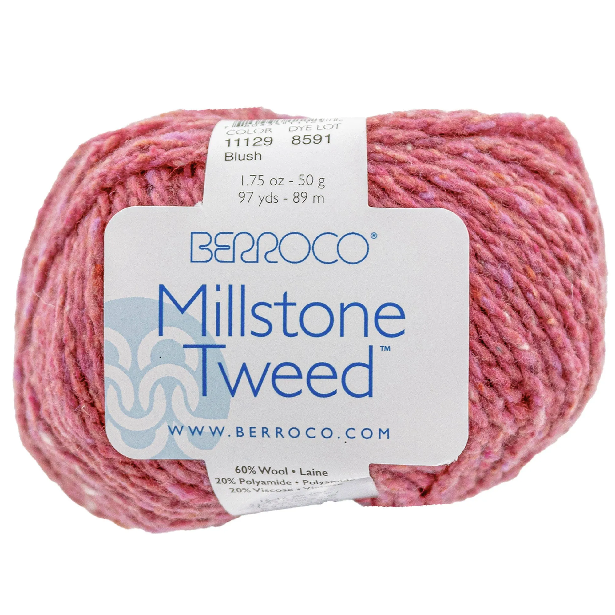 Berroco Millstone Tweed Yarn - 11129 Blush