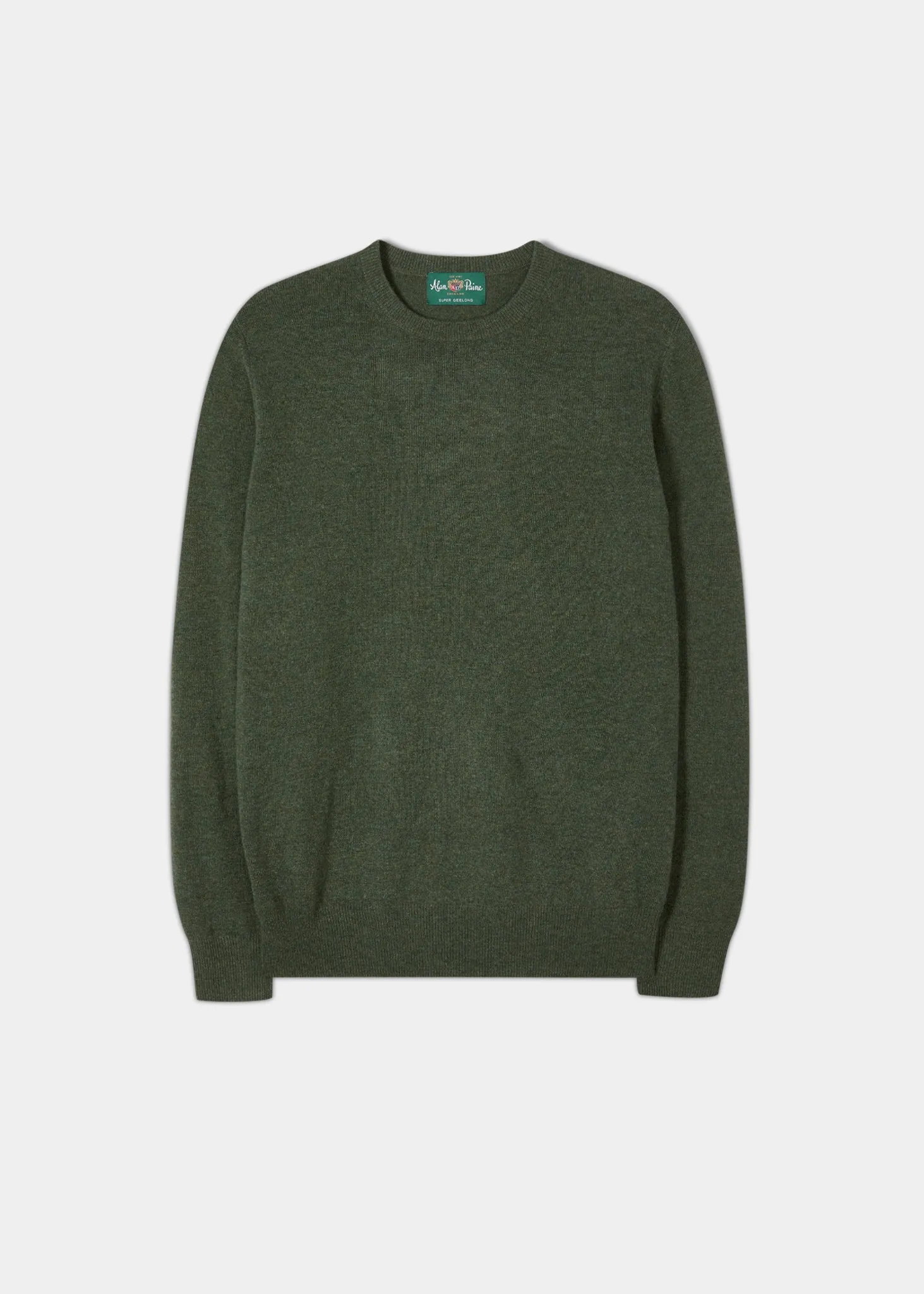 Brisbane Geelong Wool Jumper in Rosemary - Regular Fit