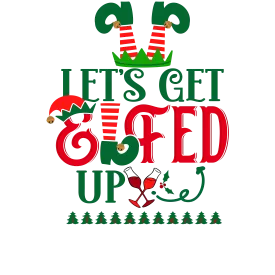 CHRISTMAS UGLY SWEATERS White T-Shirt (Elfed Up)