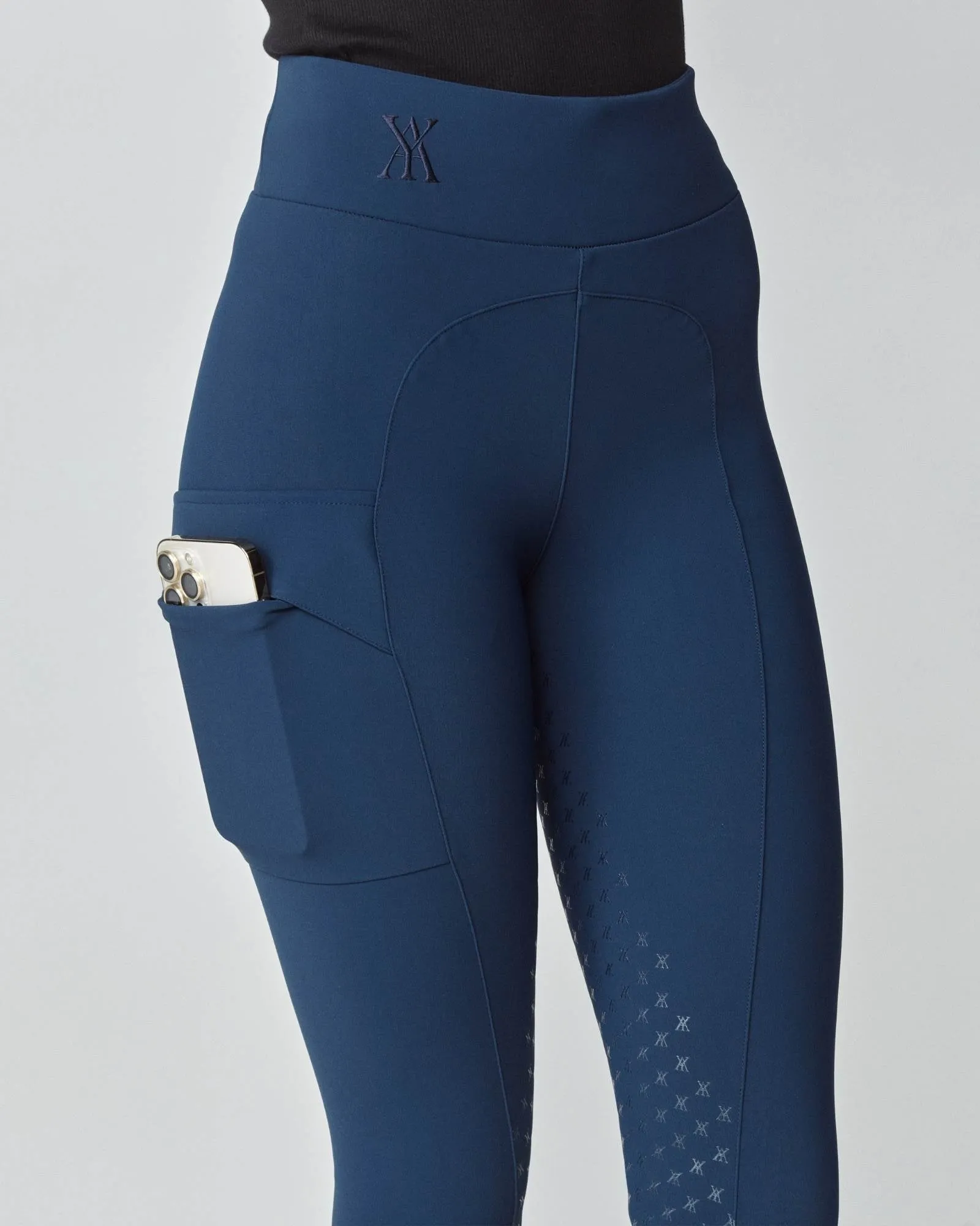 Compression Pull-On Breeches Navy