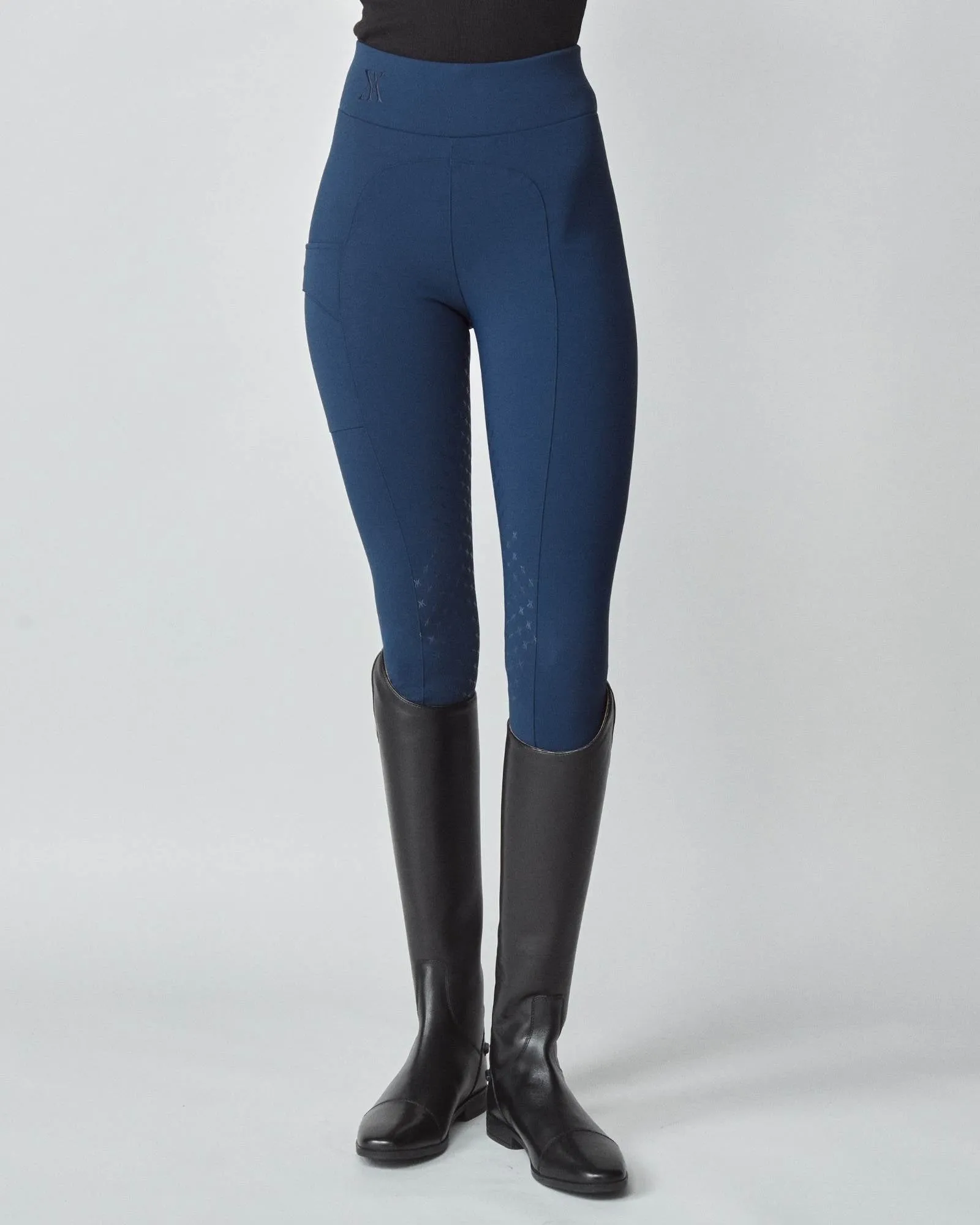 Compression Pull-On Breeches Navy