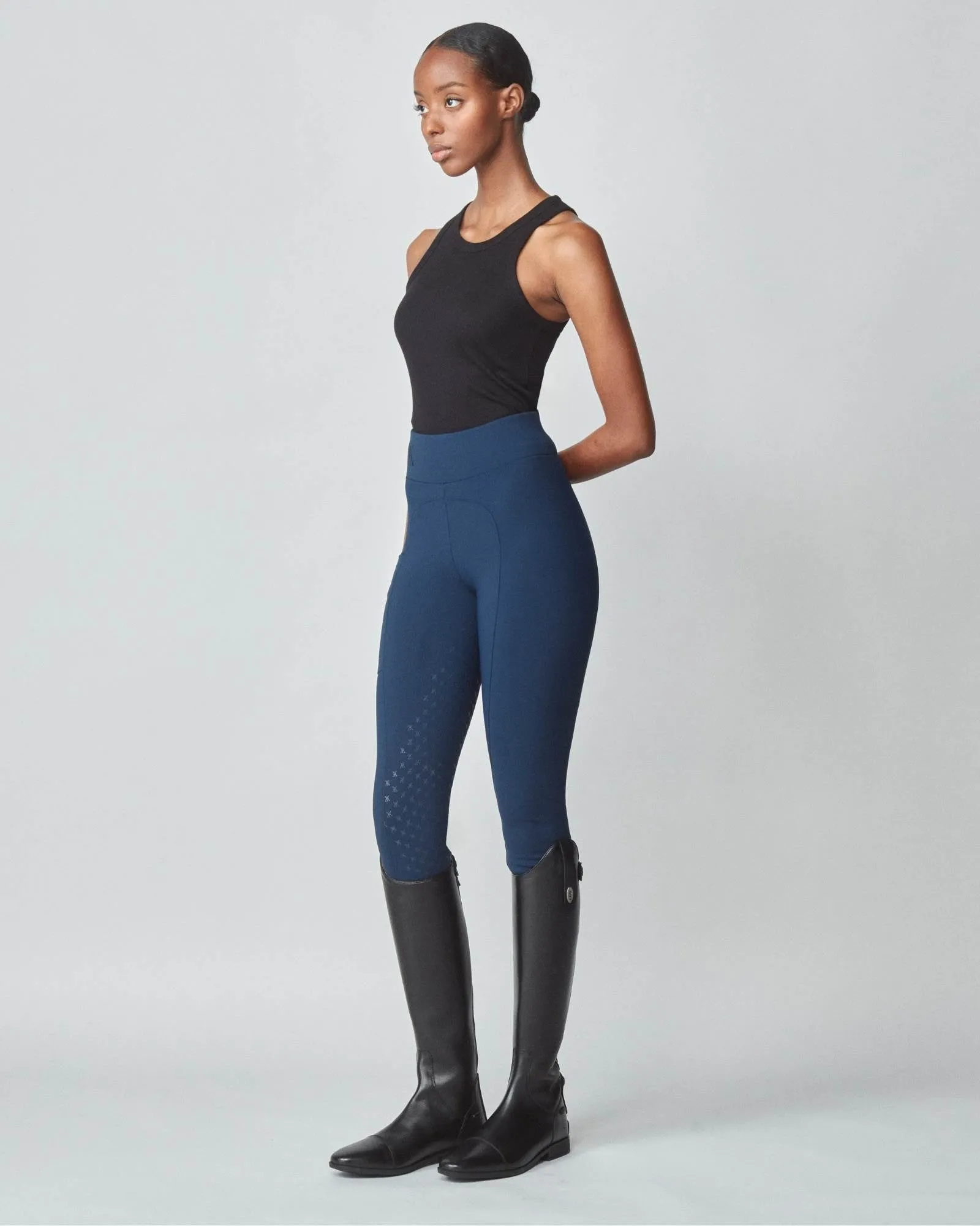 Compression Pull-On Breeches Navy