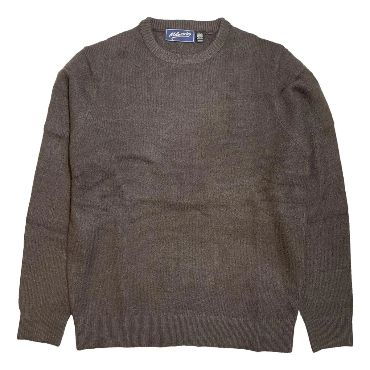 Crew Neck Sweater Brown Twist