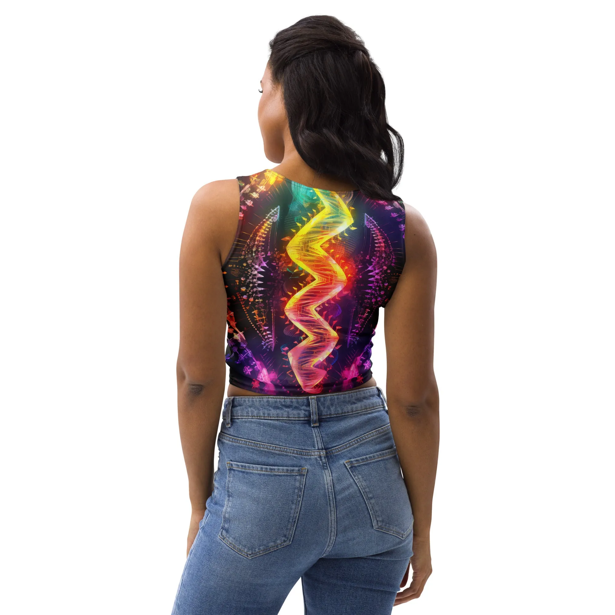 Crop Top Fluo DNA