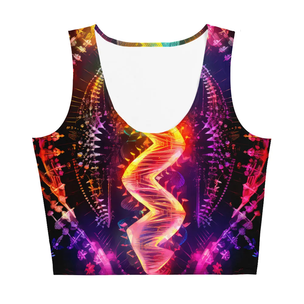 Crop Top Fluo DNA