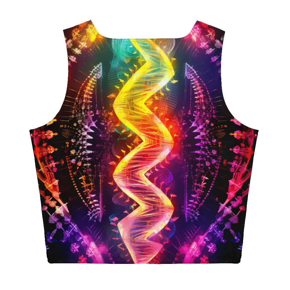 Crop Top Fluo DNA