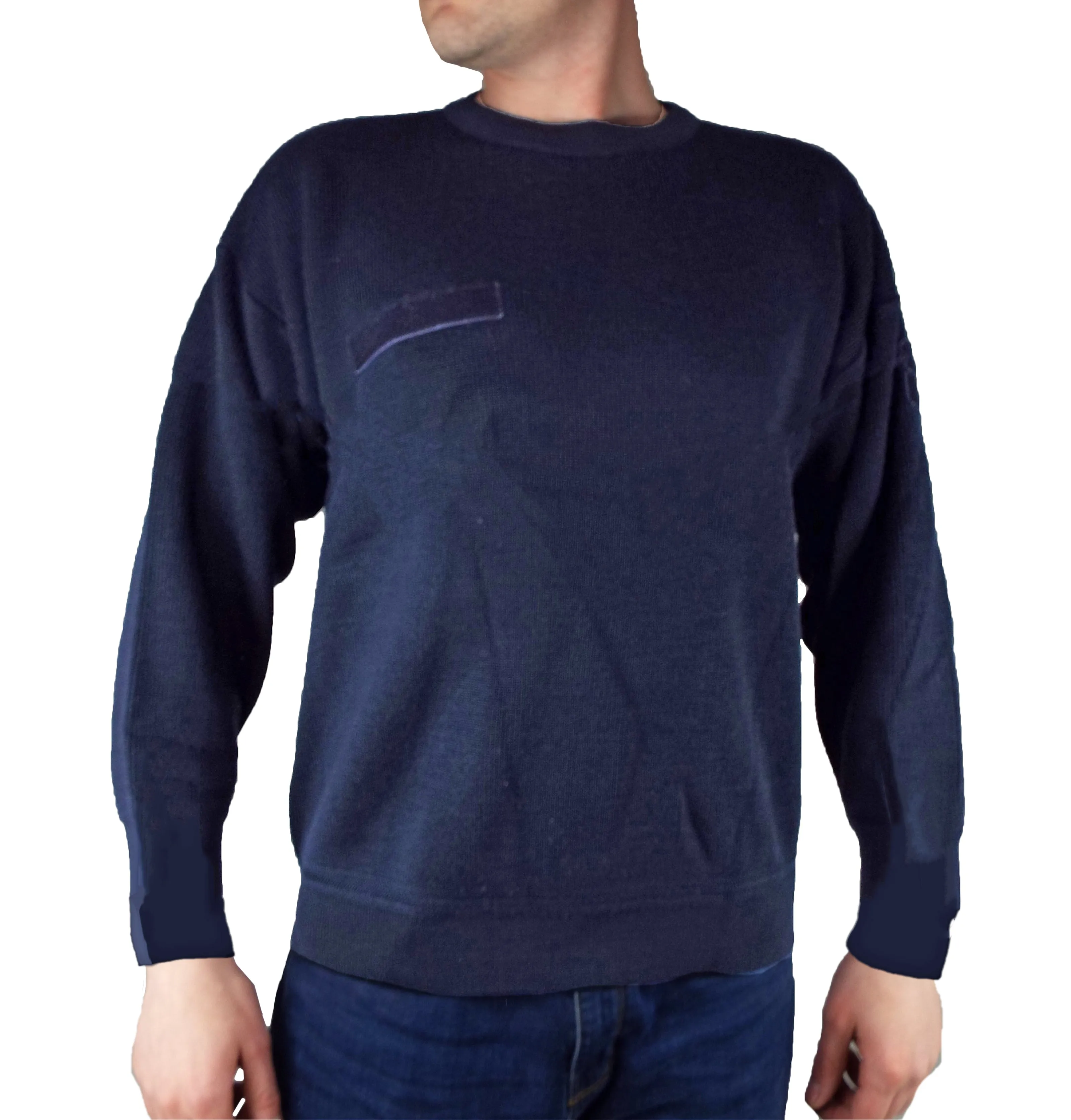 French - Dark Navy Blue Sweater / Crew Neck Jumper - Grade 1