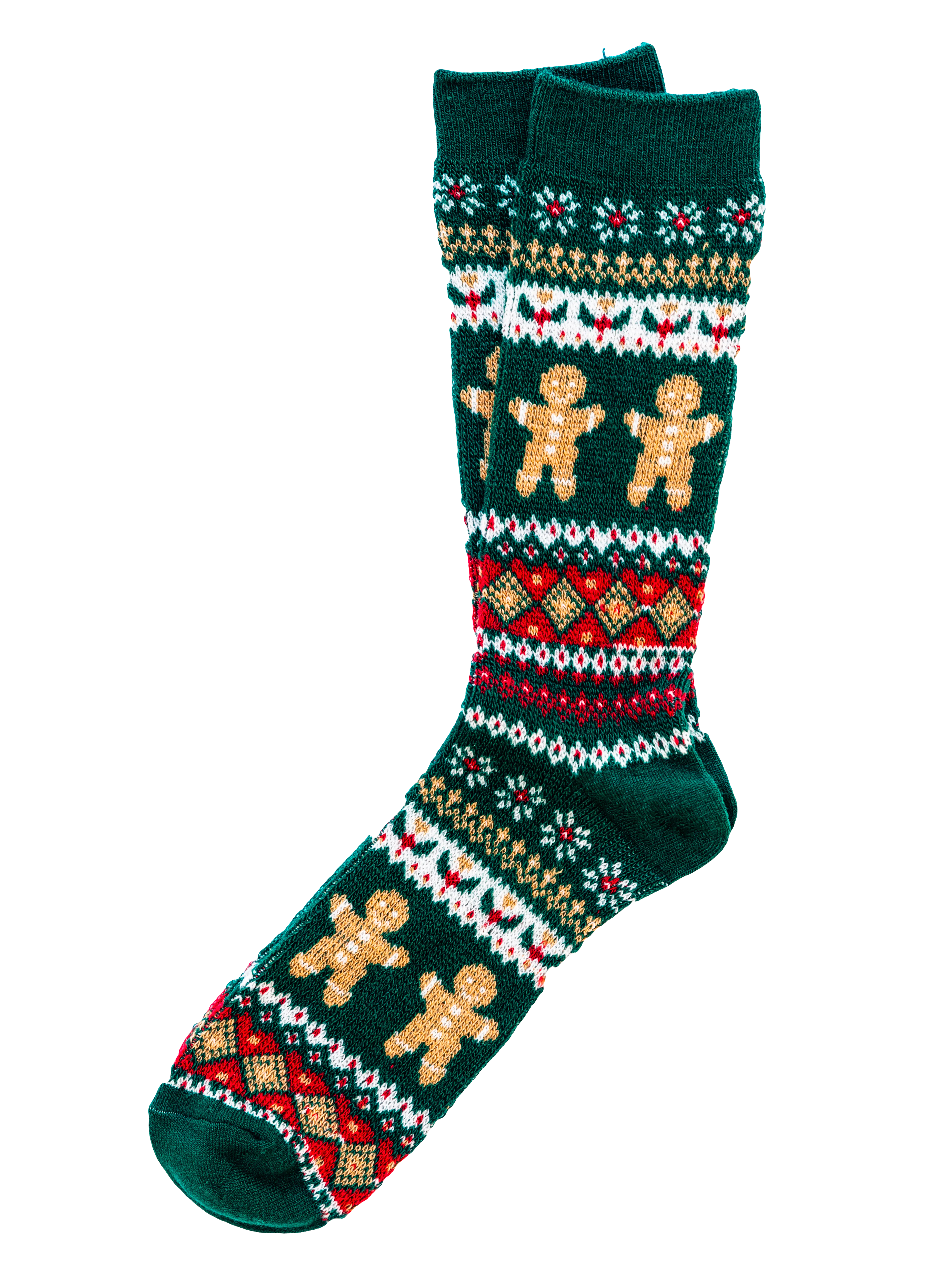 Gingerbread Fair Isle Socks