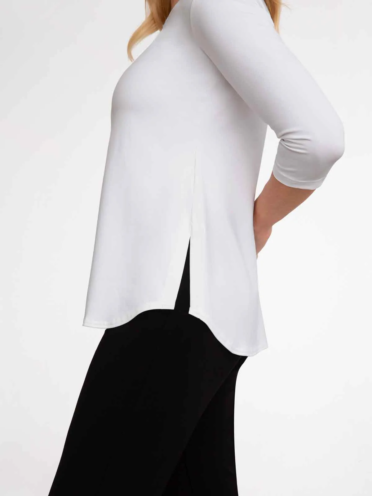 Go To Classic T Relax, 3/4 Sleeve, White