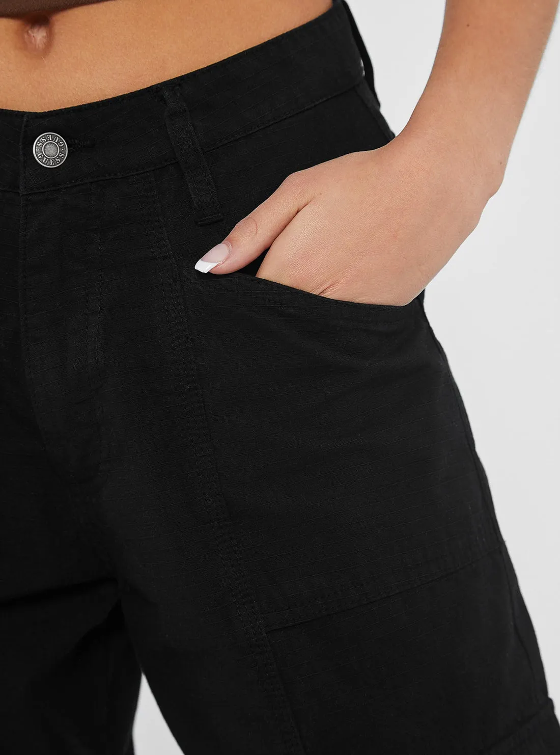 Guess Originals Black Utility Cargo Pants