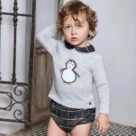 Juliana - Two Piece Penguin Set - Grey