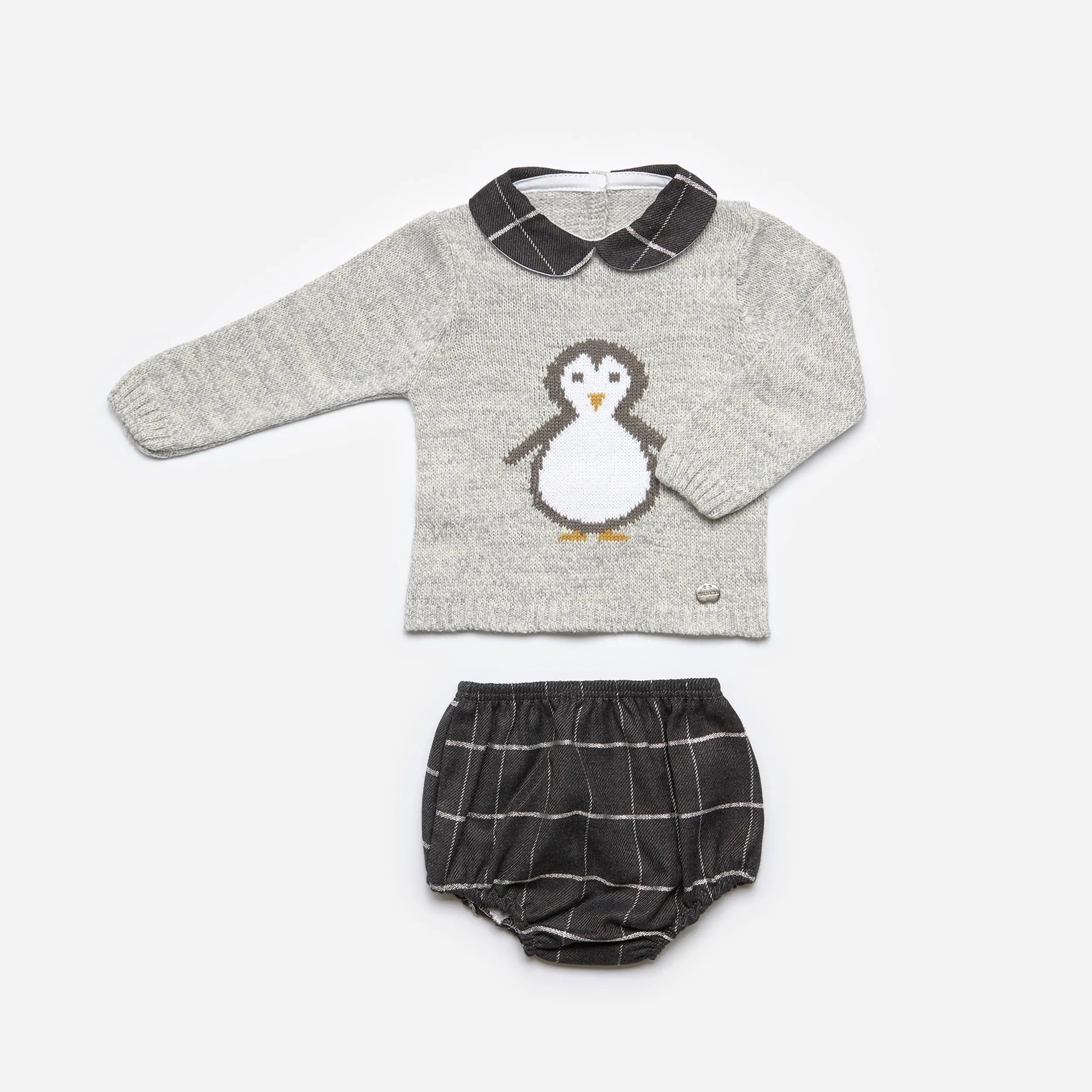 Juliana - Two Piece Penguin Set - Grey