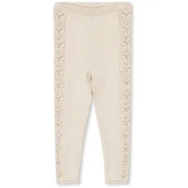 Konges Sløjd Off White Melange Cabby Knit Pants