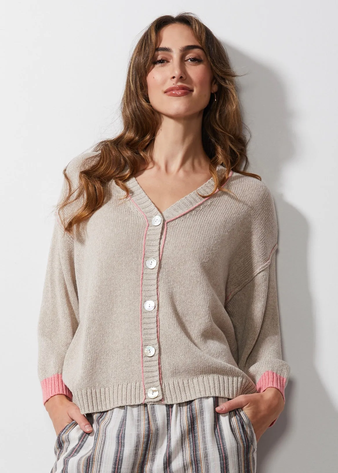 ld   co - Chunky Linen Cardi