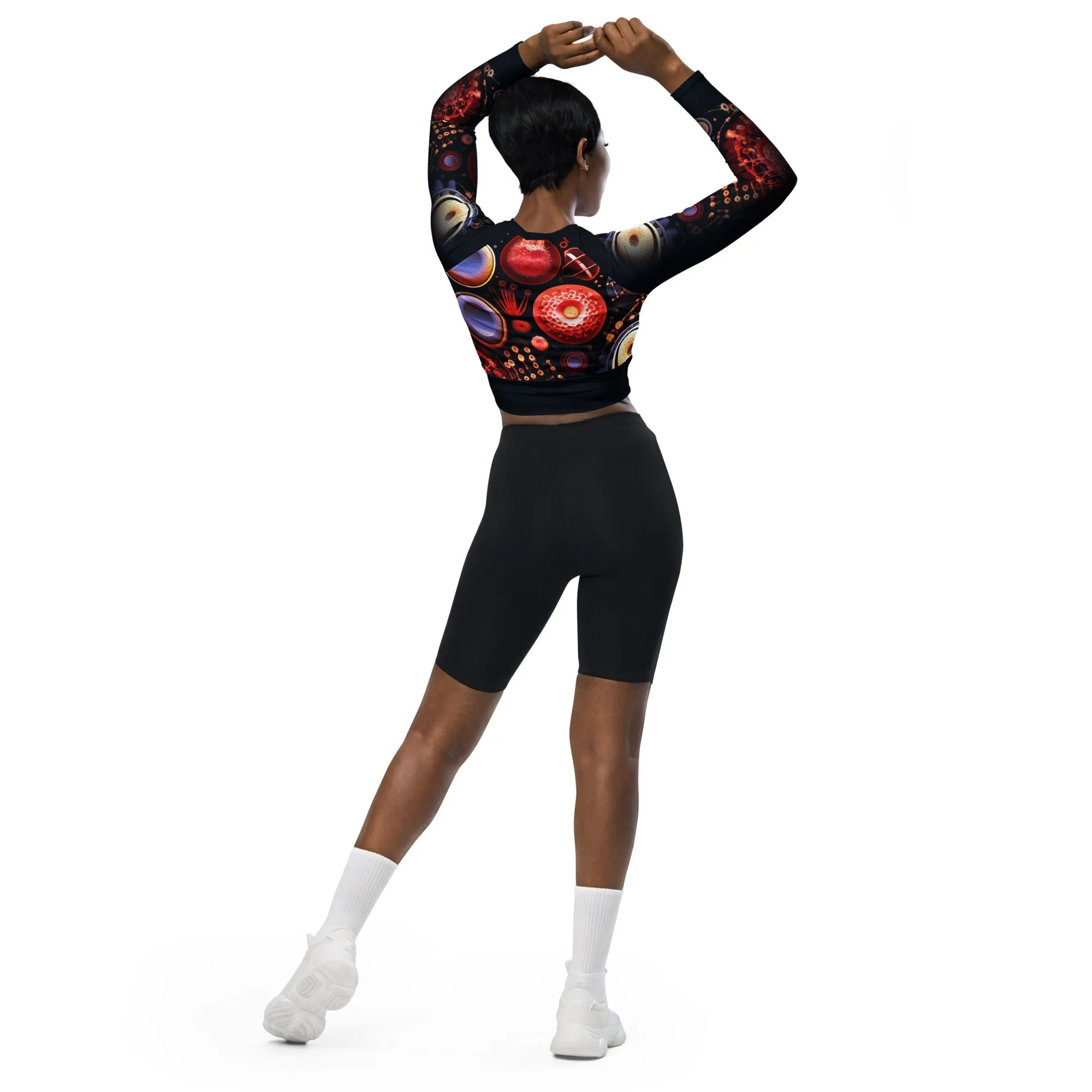 Long-Sleeve Crop Top From the Eyepeas