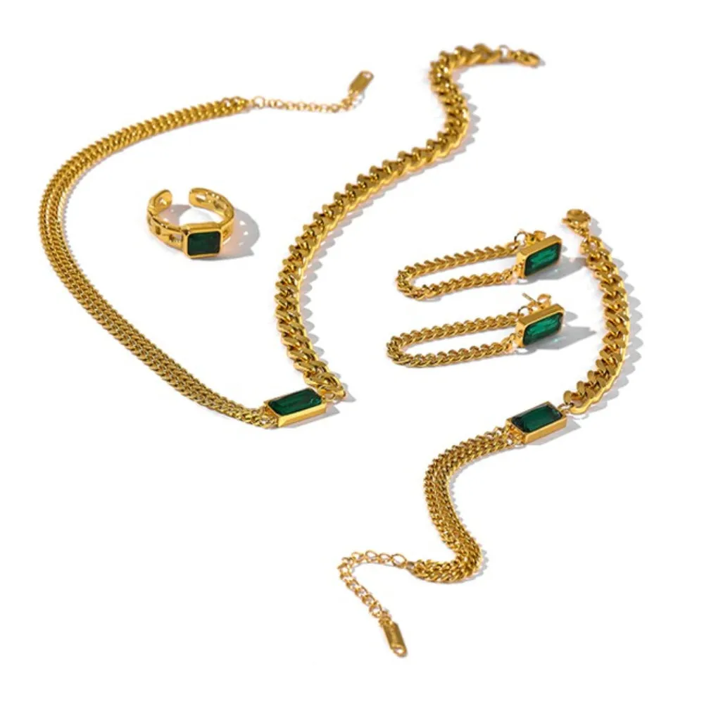 Luxurious and Elegant Emerald Inspired Jewelry Collection