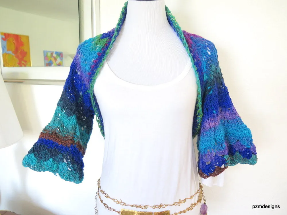 Luxurious Designer Knit Bolero Shrug, Gift for Her