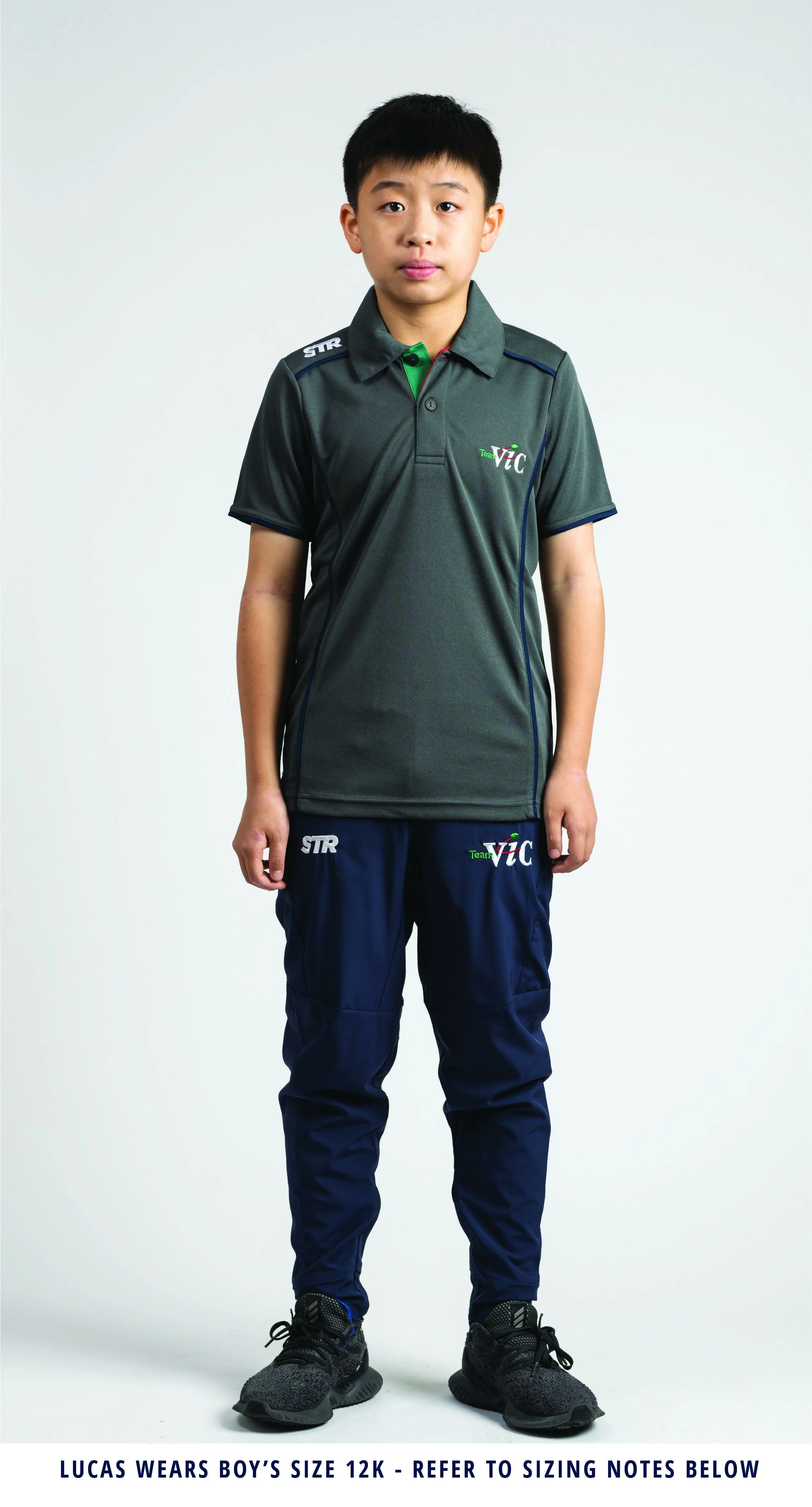 Male Team Vic Graphite Polo (2022  Run Out Stock)