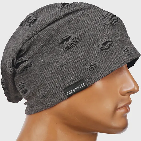 Men Distressed Beanie Hat for Summer B405