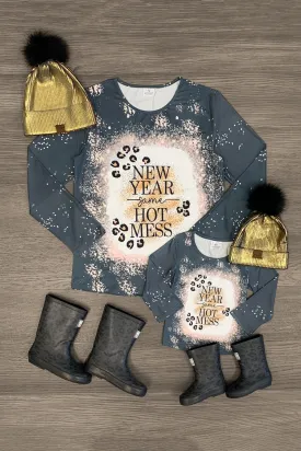 Mom & Me - "New Year Same Hot Mess" Top