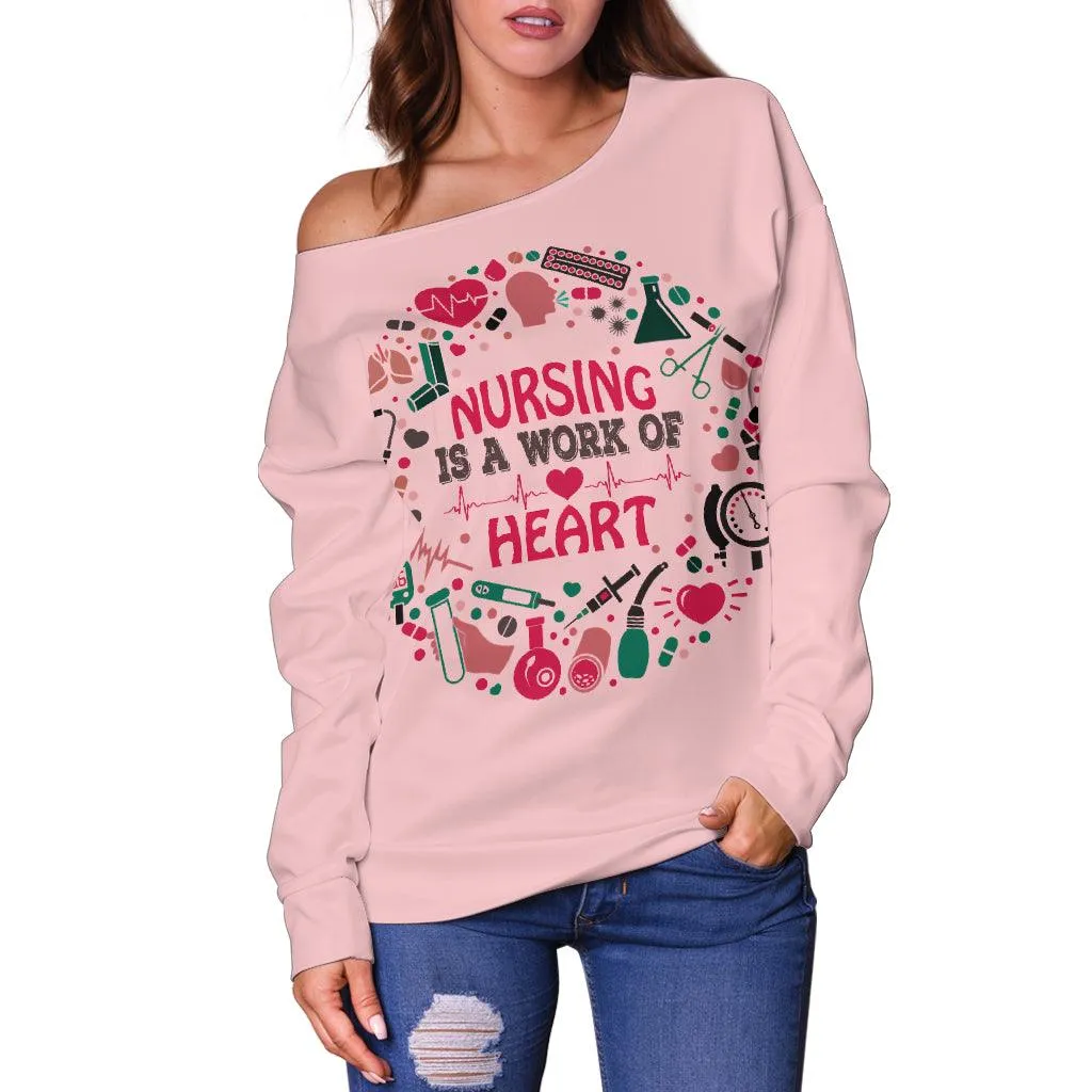 NURSING IS A WORK OF HEART SWEATER