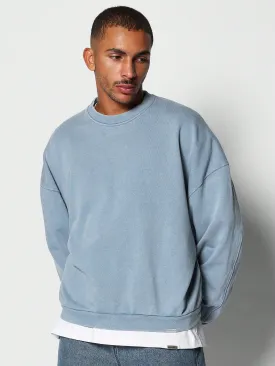 Oversized Fit Washed Premium Sweatshirt