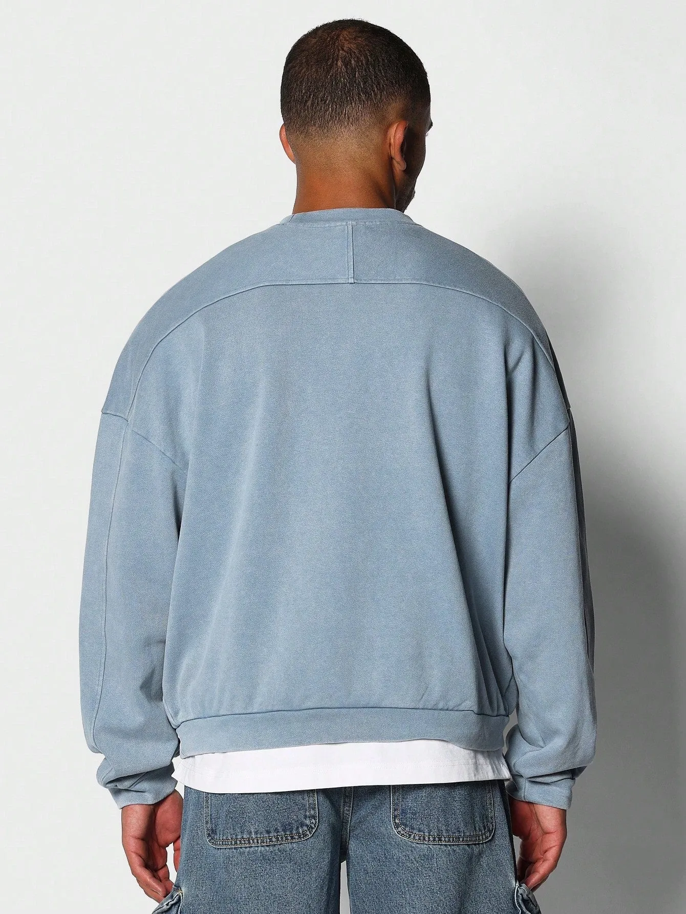 Oversized Fit Washed Premium Sweatshirt