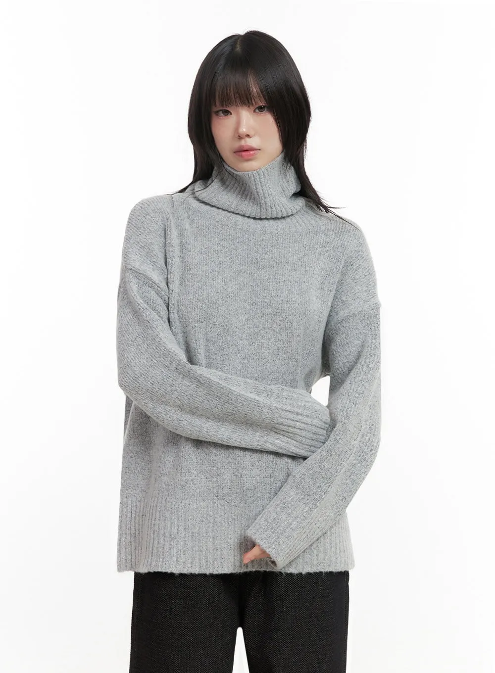 Oversized Warm Turtleneck Sweater IN427