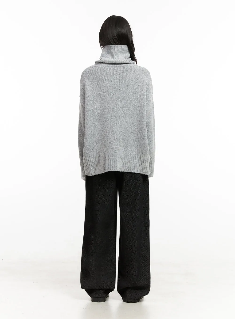 Oversized Warm Turtleneck Sweater IN427