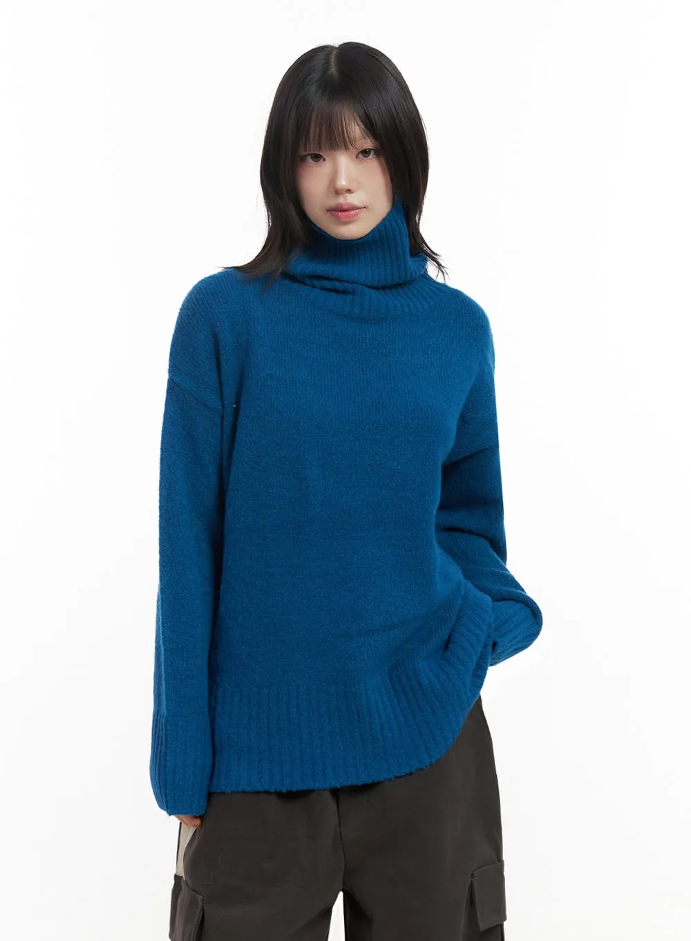 Oversized Warm Turtleneck Sweater IN427