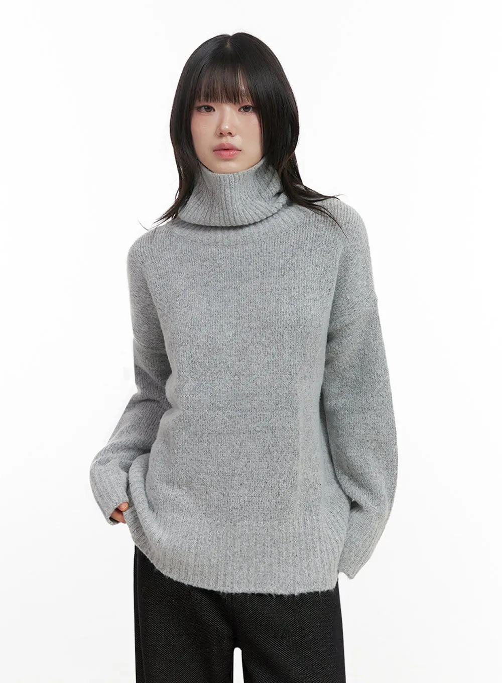 Oversized Warm Turtleneck Sweater IN427