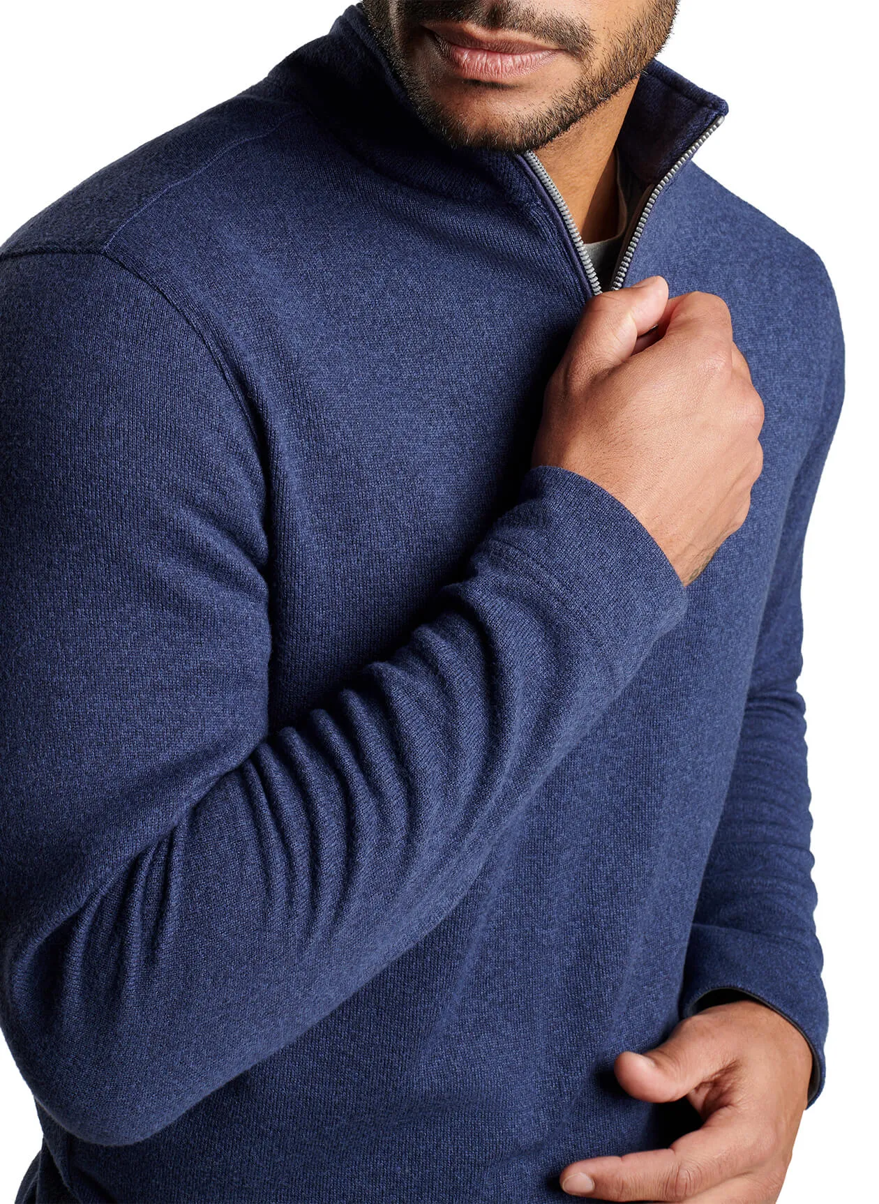 Peter Millar Crown Sweater Fleece Custom Quarter-Zips, Navy