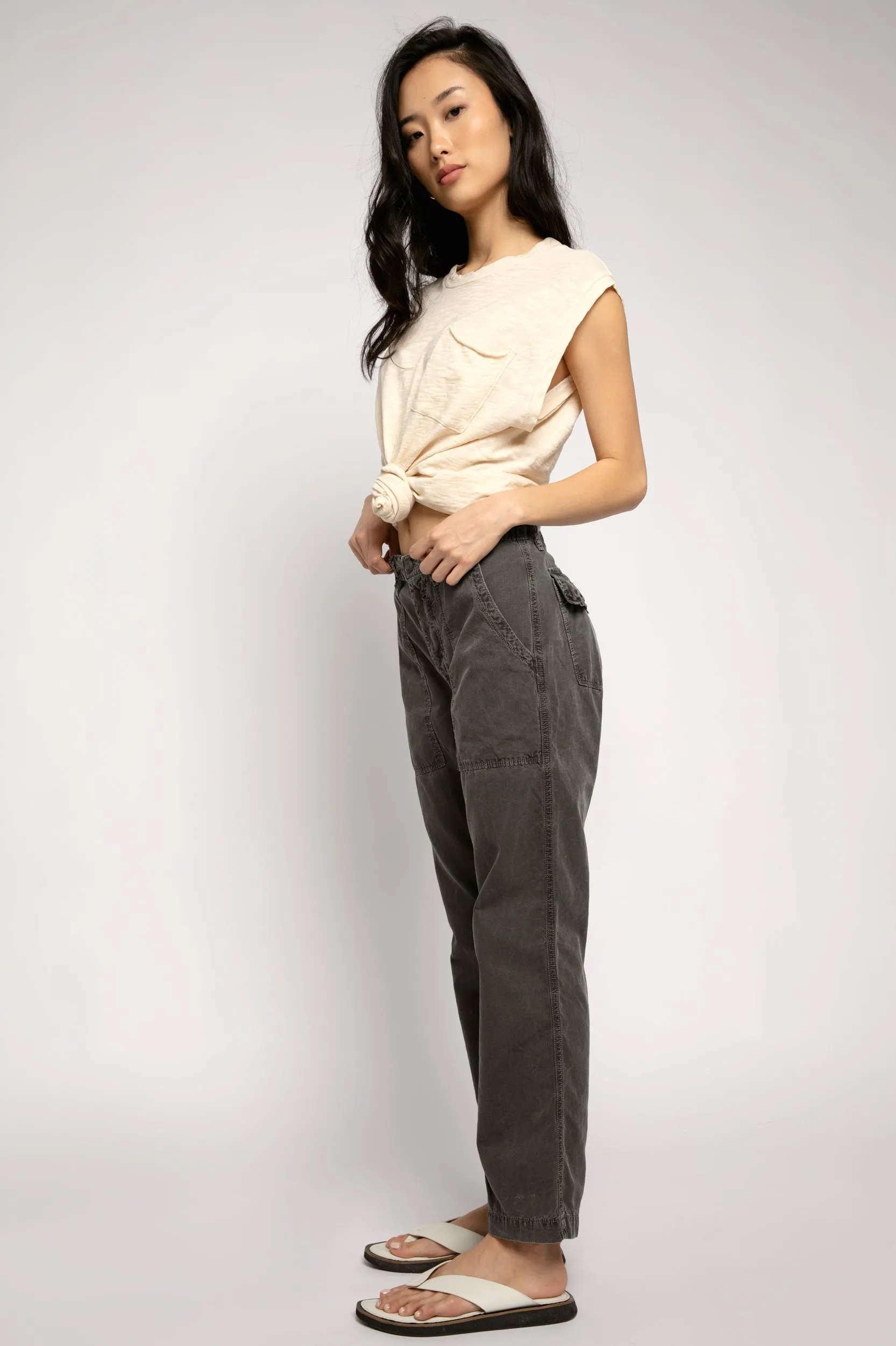 Phillipe Slouchy Trouser Pant in Pigment Black