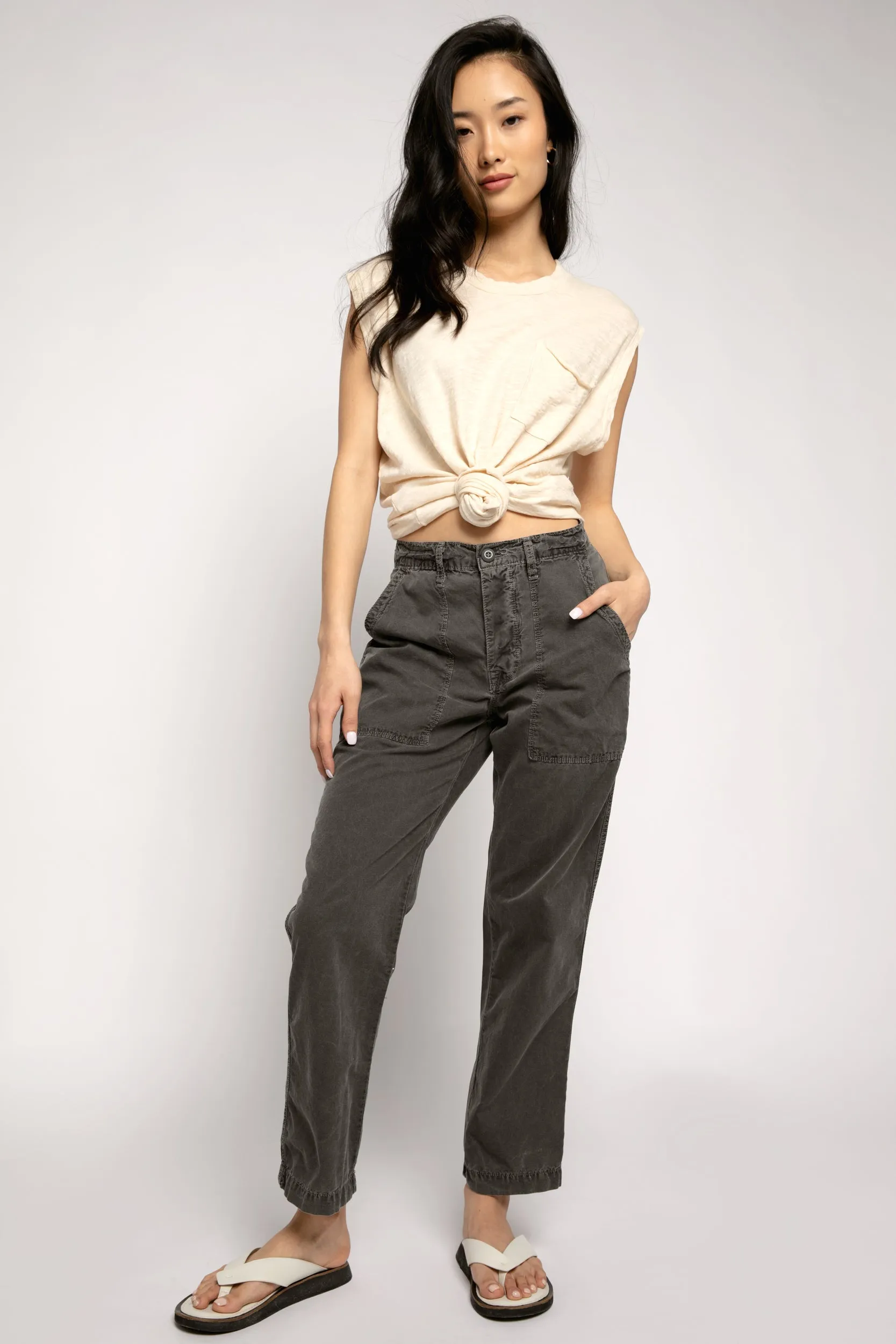 Phillipe Slouchy Trouser Pant in Pigment Black