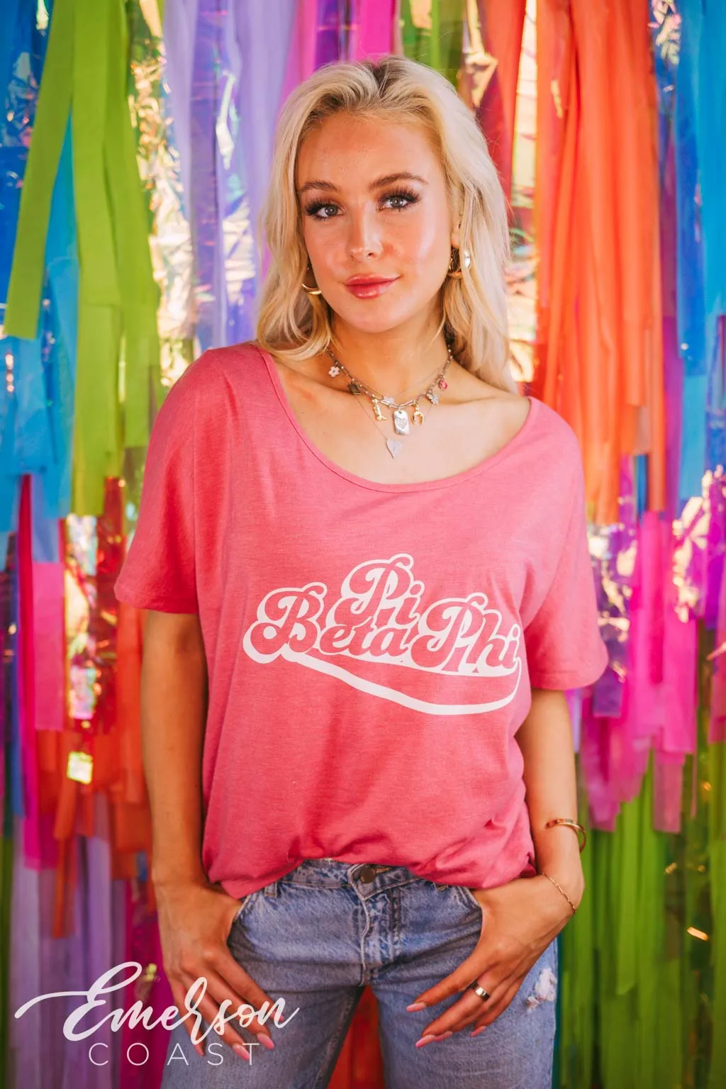 Pi Beta Phi Mauve Recruitment Slouchy Tee