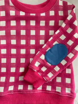 Pink gingham jumper