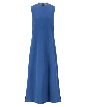 Sleeveless Denim Maxi Dress