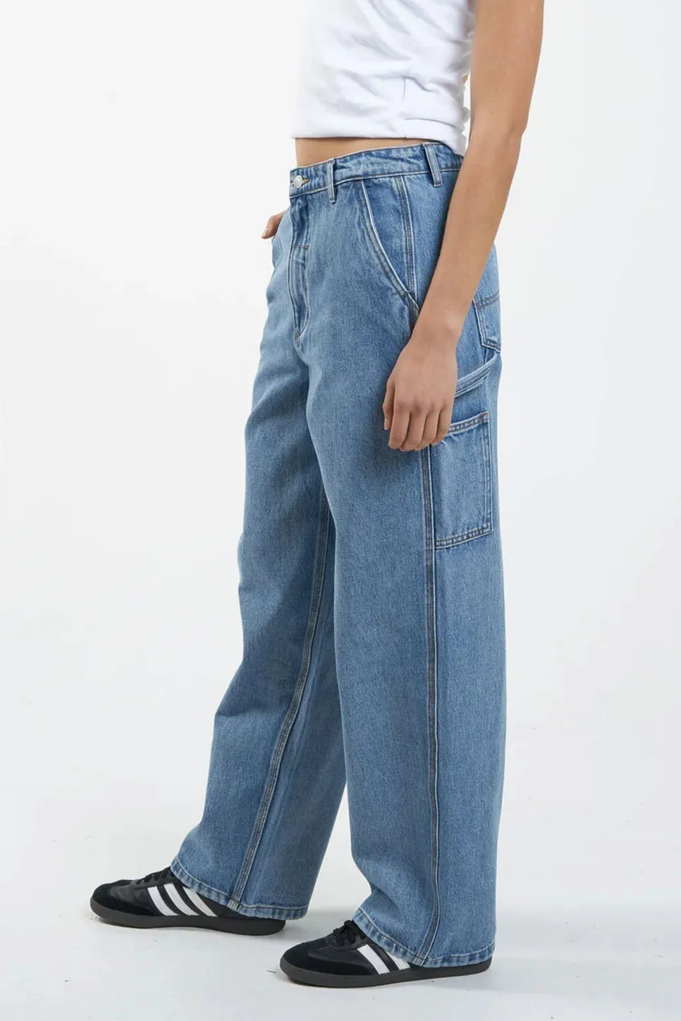 SLOUCH CARPENTER JEAN - VINTAGE TIMEWORN BLUE