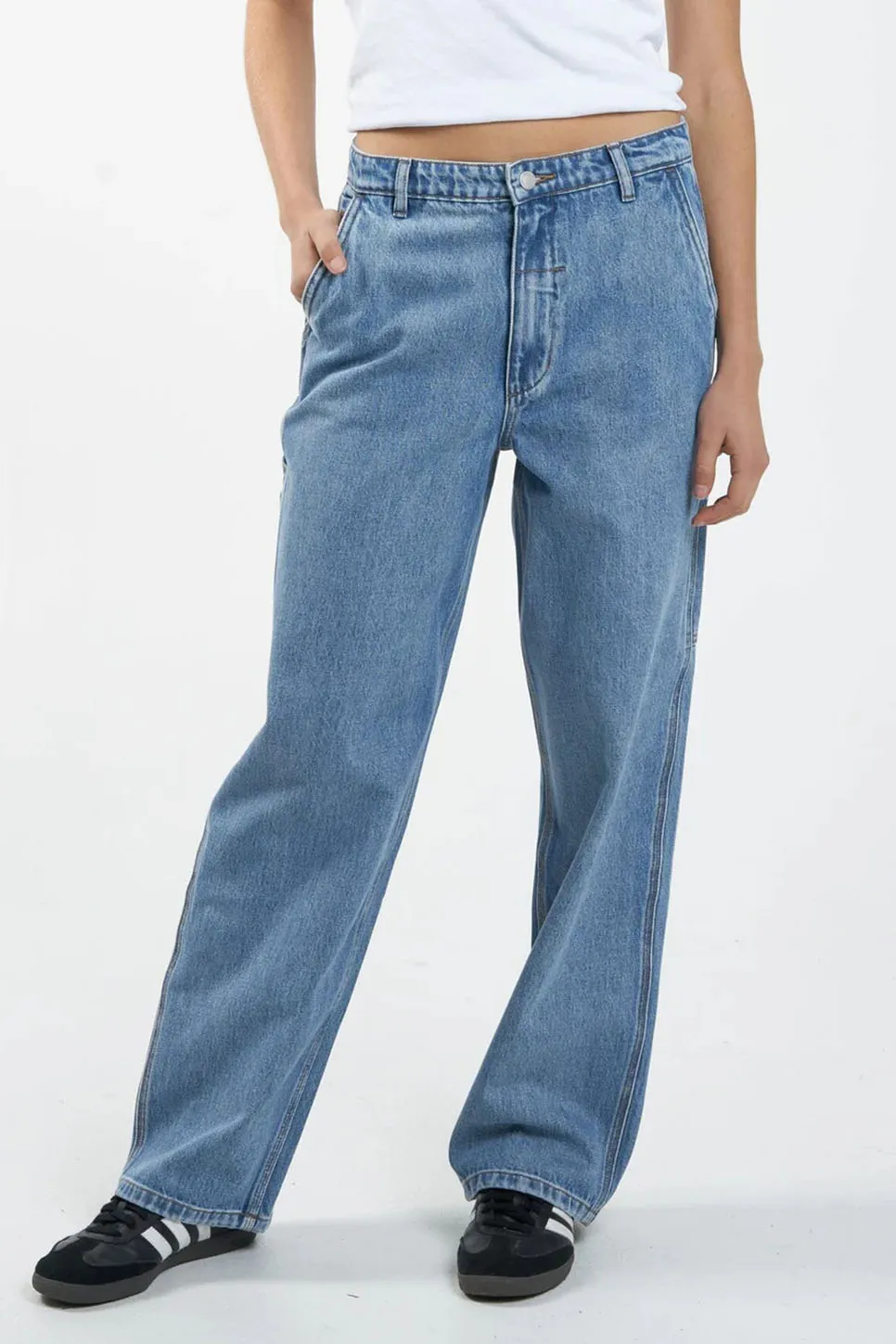 SLOUCH CARPENTER JEAN - VINTAGE TIMEWORN BLUE