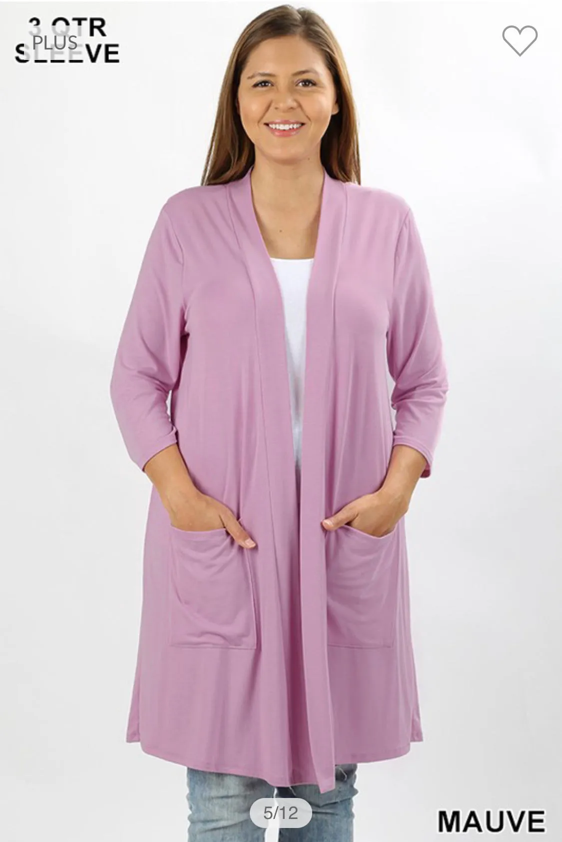 Slouchy Pocket Open Front Cardigan