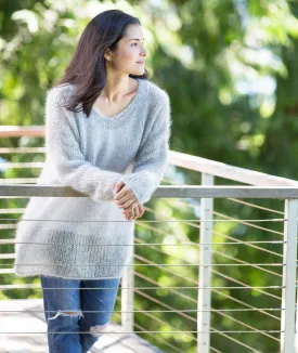 Slouchy Pullover Using Rowan Kidsilk Haze